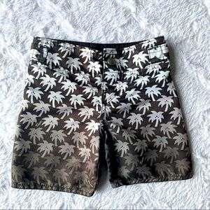 TRUPE palm tree board shorts